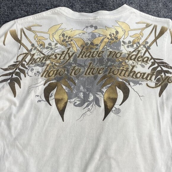 Twilight New Moon Movie Promo T Shirt Small ‘09‎ Edward Cullen Quote on back Y2K - Picture 8 of 12